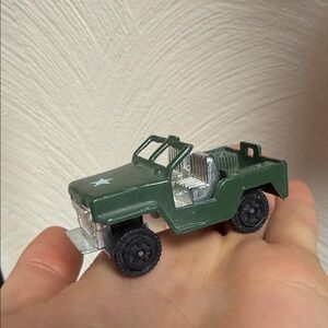 Vintage Green Toy Army Jeep